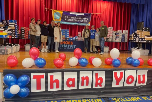 Cooper, Jake, Adrianna help out William M. Anderson Elementary