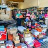 Volunteers from San Manuel drop off shoes